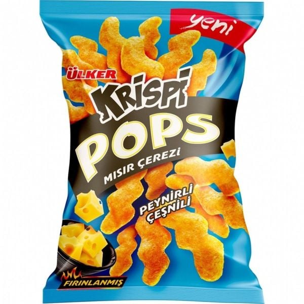 Ülker Krispi Pops Peynir Çeşnili Mısır Çerezi 40 Gr