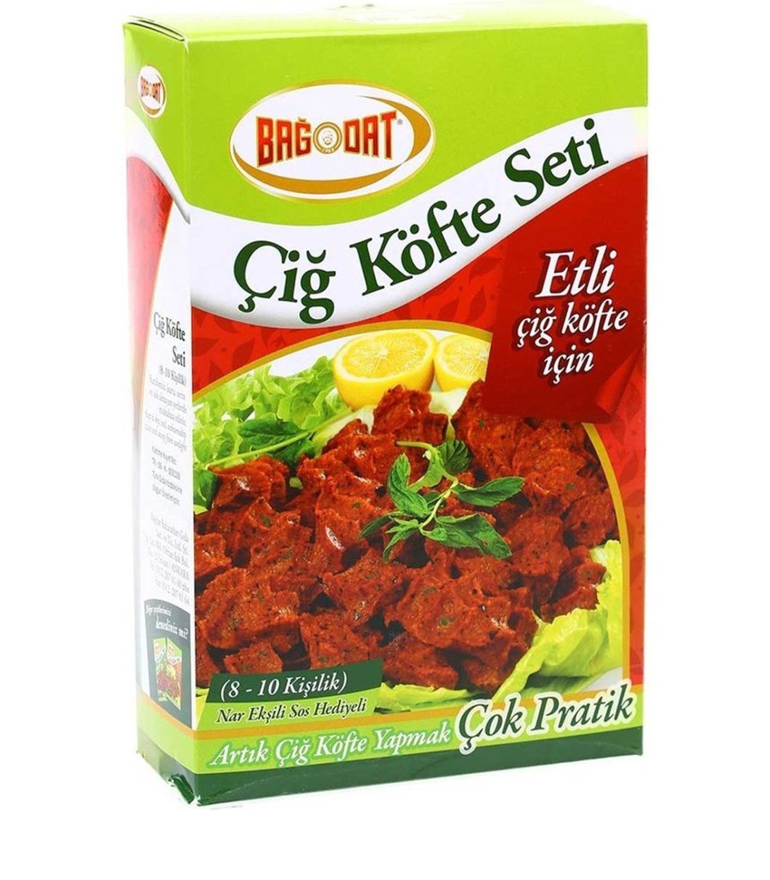 Bağdat Çiğ Köfte Seti Etli 500gr