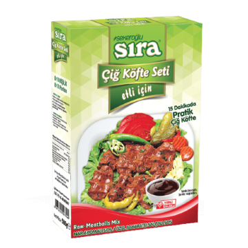Sıra Çiğ Köfte Seti Etli 500gr