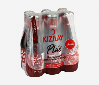 Kızılay Maden Suyu Plus Karamürverli Çilek&Mürver Çiçeği 6x200ml