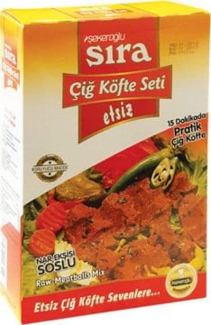 Sıra Çiğ Köfte Seti Etsiz 500gr