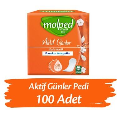 Molped Günlük Ped Aktif Günler 100 adet