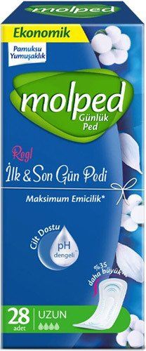 Molped Günlük Ped İlk&Son Gün Paket Uzun Ekonomik 28li