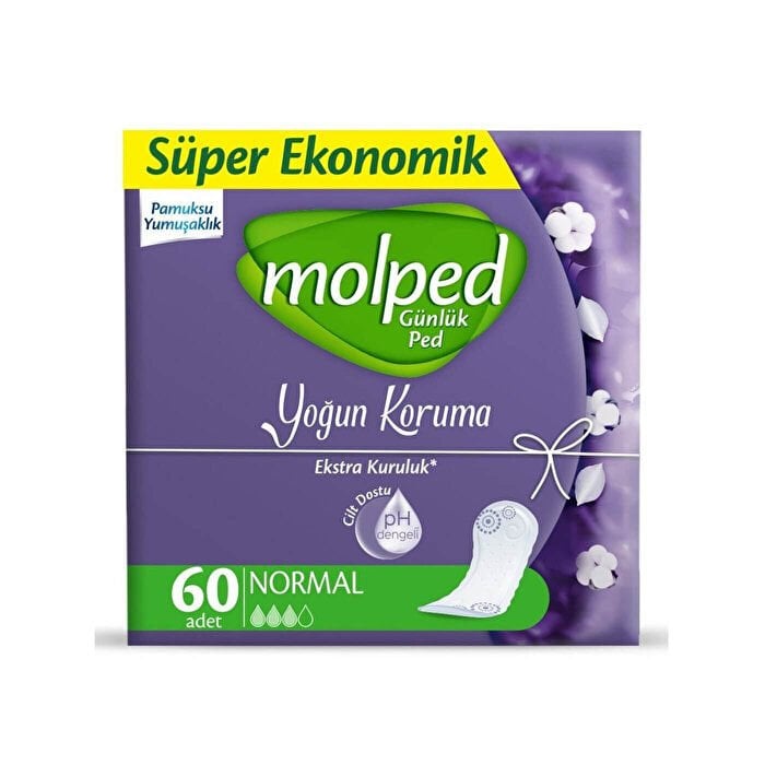 Molped Yoğun Koruma Günlük Ped 60'lı
