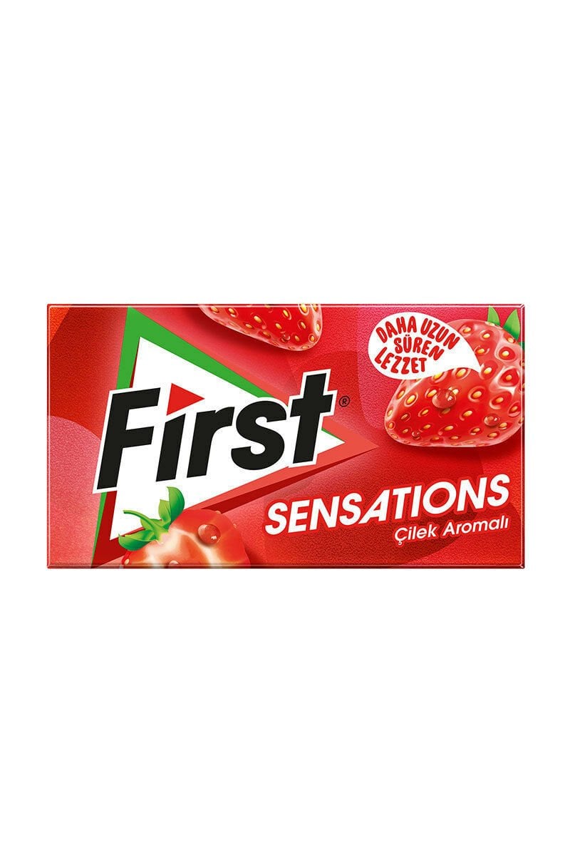 First Sensations Tropikal Çilek Aromalı Sakız 27gr