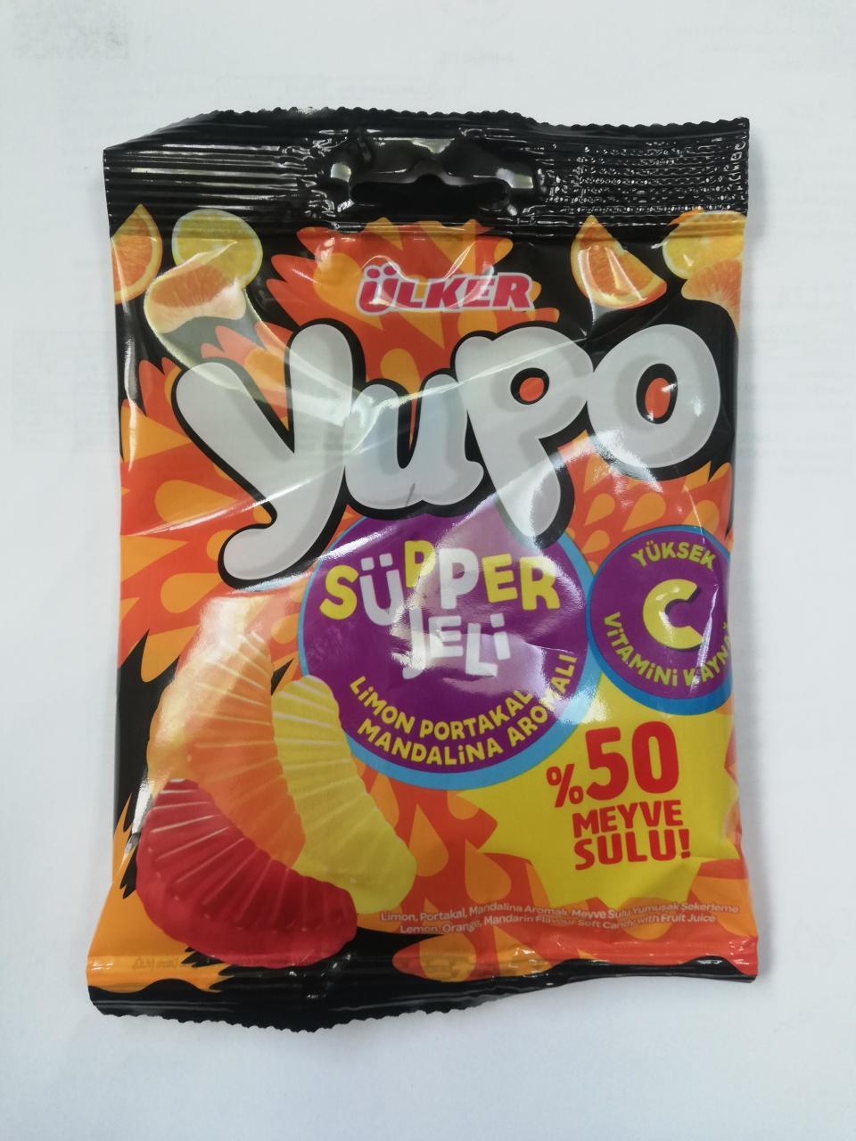 Ülker Yupo Süper Jeli Limon Portakal Mandalina Aromalı 64gr