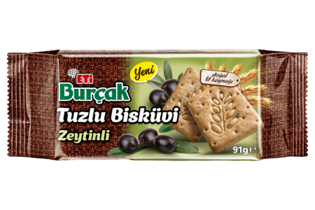 Eti Burçak Tuzlu Bisküvi Zeytinli 91gr