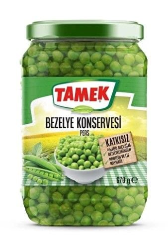 Tamek Bezelye 670gr cam
