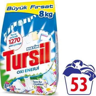 Tursil Matik Taze Kır Çiçekleri Beyaz Ve Renkliler 8000gr
