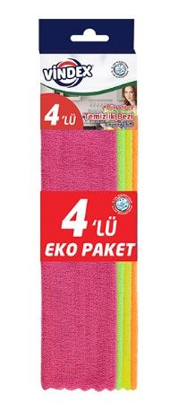 Vindex Fast Temizlik Bezi 4'lü