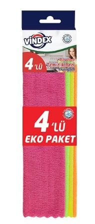 Vindex Fast Temizlik Bezi 4'lü