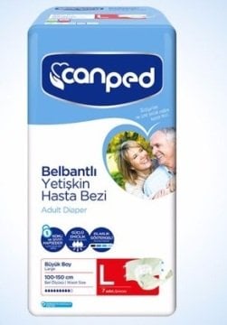 Canped Belbantlı Yetişkin Hasta Bezi Large 7 Adet