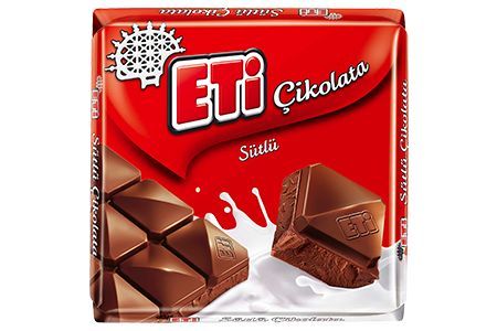 Eti Sütlü Kare Çikolata 65gr