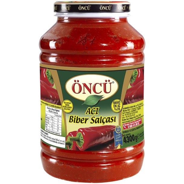 Öncü Acı Biber Salçası 4300gr pet