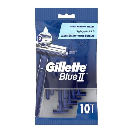 Gillette Blue2 Long Lasting Blades Kullan-At Tıraş Bıçağı 10'lu