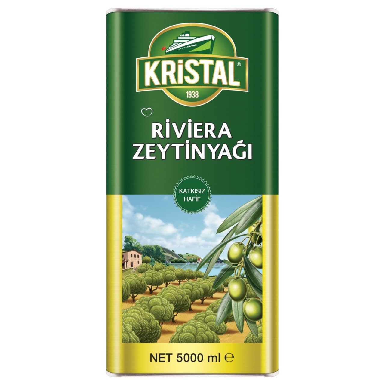 Kristal Riviera Zeytinyağı 5000ml tnk