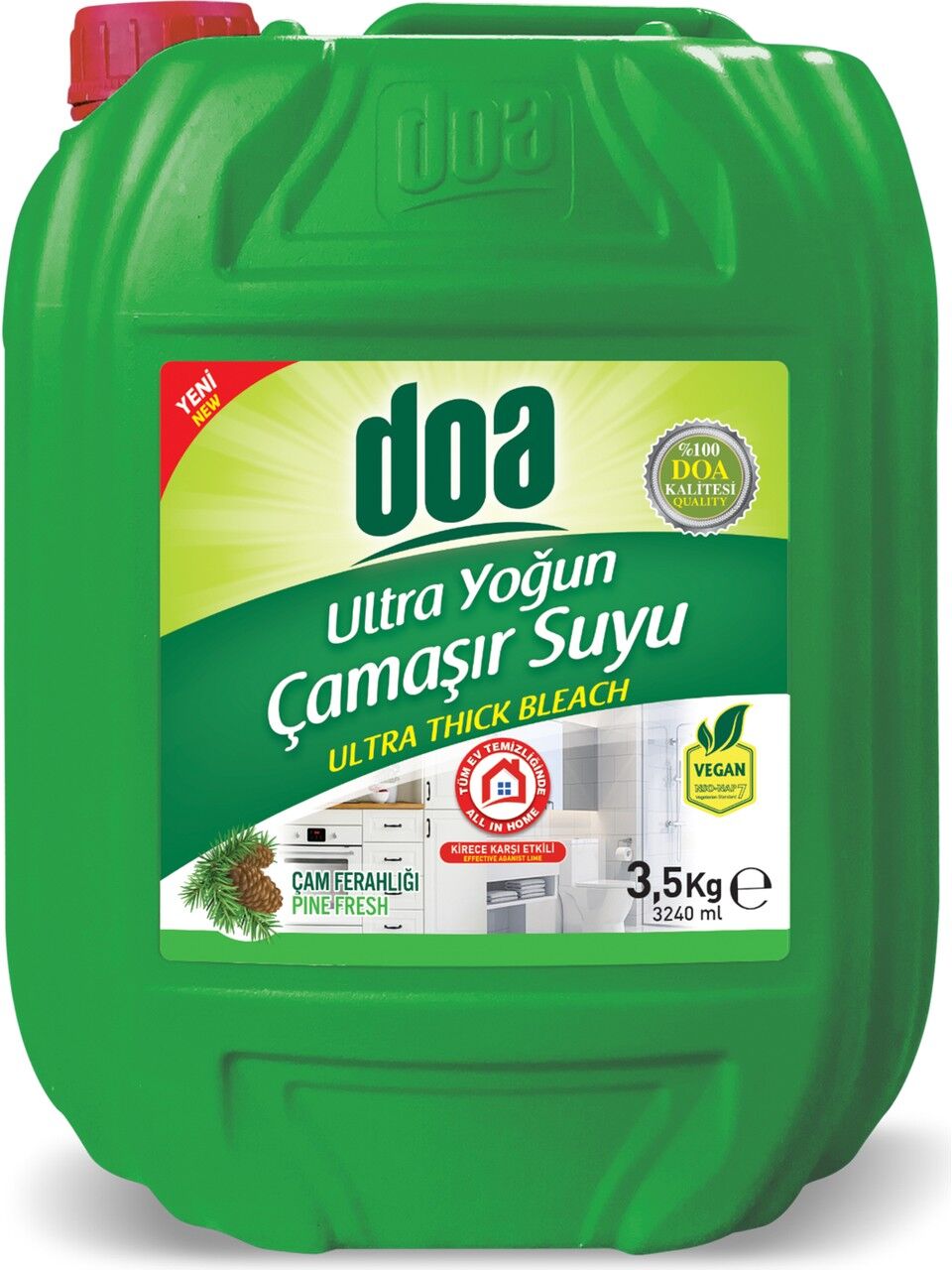 Doa Ultra Yoğun Çamaşır Suyu Çam Ferahlığı 3240ml