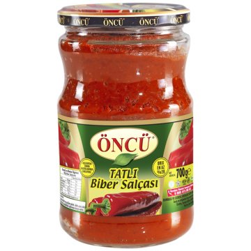 Öncü Tatlı Biber Salçası 700gr cam