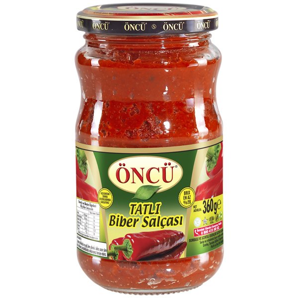 Öncü Tatlı Biber Salçası 360gr cam