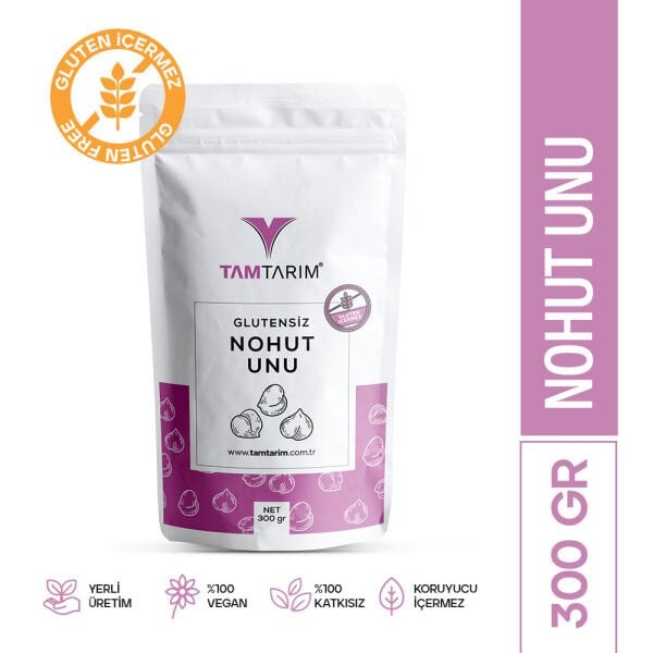 Tam Tarım Glutensiz Nohut Unu 300gr