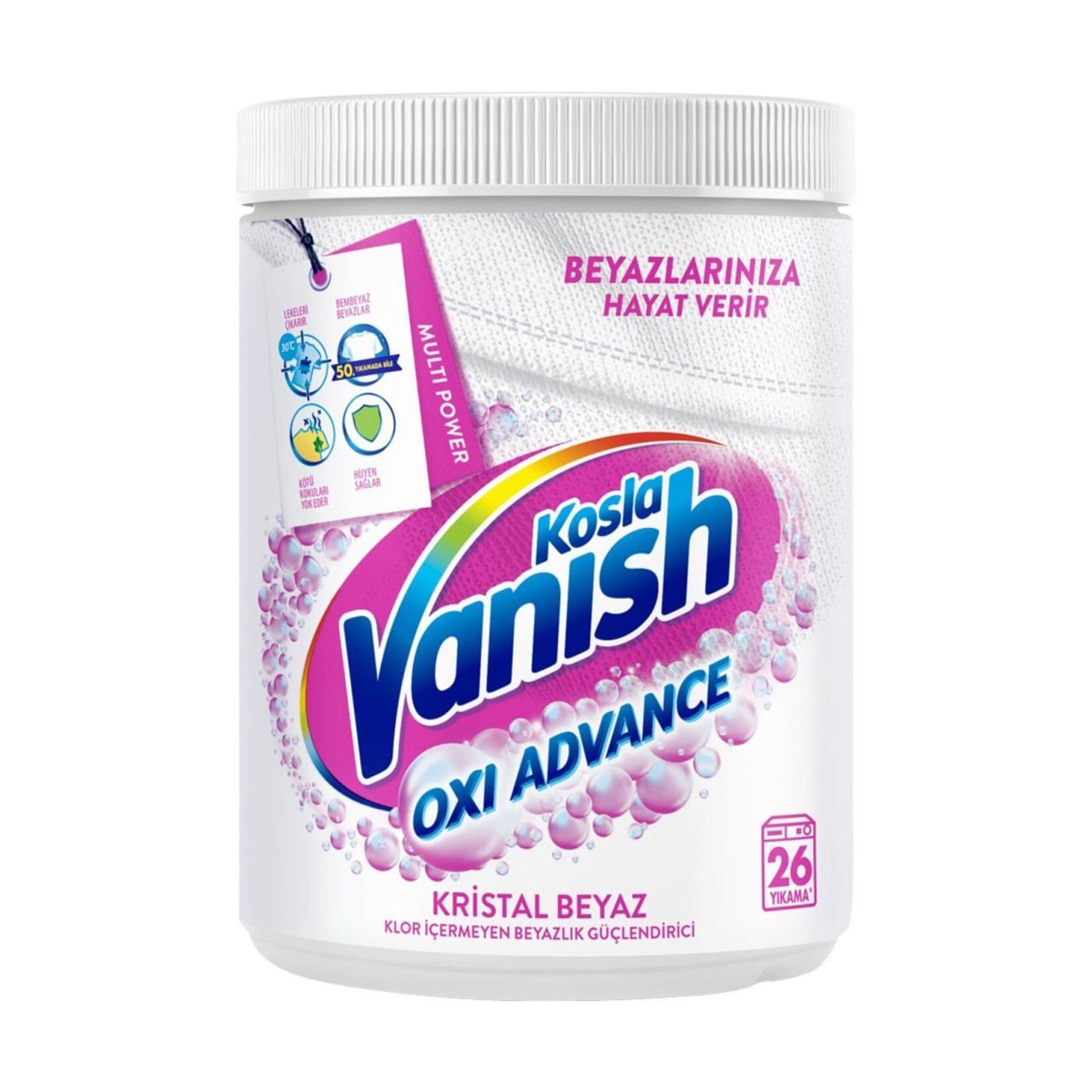 Kosla Vanish Oxi Advance Kristal Beyaz 800gr