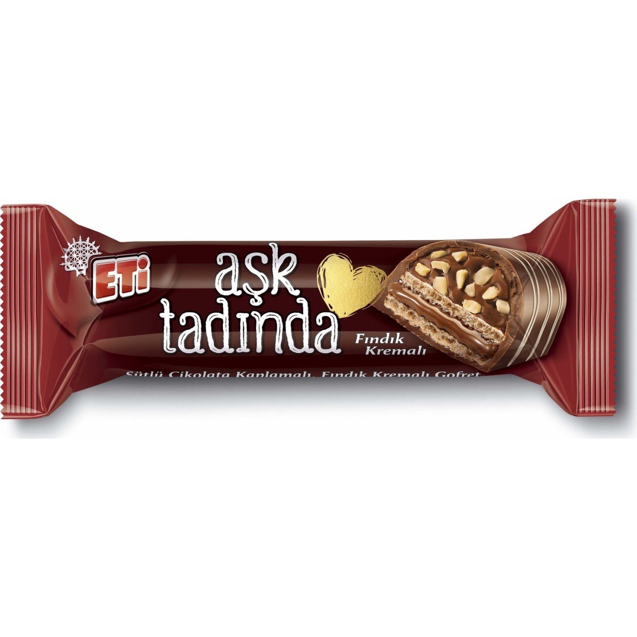 Eti Aşk Tadında Fındık Kremalı Gofret 45gr