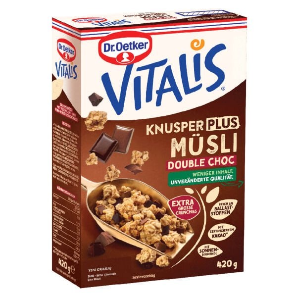 Dr.Oetker Vitalis Sütlü Bitter Çikolatalı Çıtır Müsli 420gr