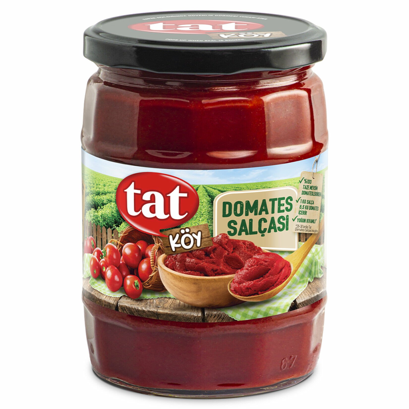 Tat Domates Salçası Köy Tipi 560gr cam