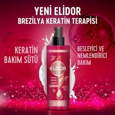 Elidor Brezilya Keratin Terapisi Sıvı Saç Bakım Sütü 200ml