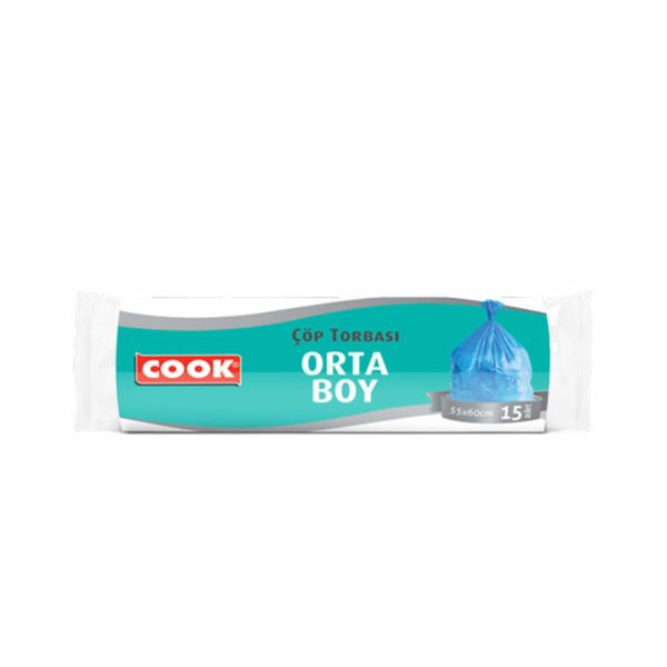 Cook Çöp Torbası Orta Boy 15 Adet