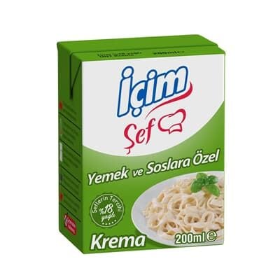 İçim Şef Yemek ve Soslara Özel Krema 200ml