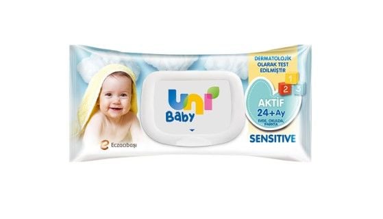 Uni Baby Islak Havlu Sensıtıve Aktif 24+Ay 90'lı