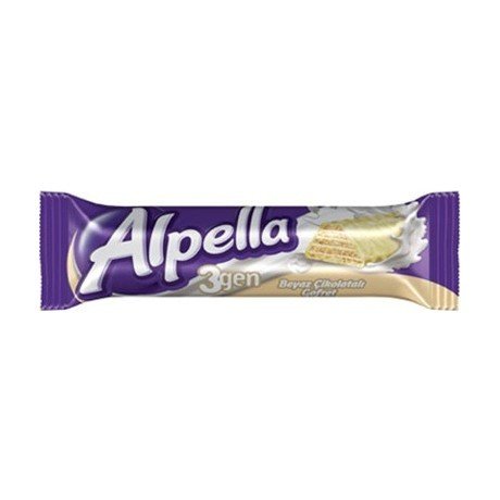 Ülker Alpella 3gen Beyaz Çikolatalı Gofret 28gr