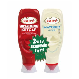 Calve Ketçap Acılı 600gr+Light Mayonez 540gr