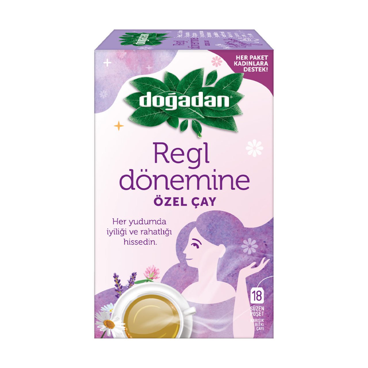 Doğadan Regl Dönemine Özel Çay 18li