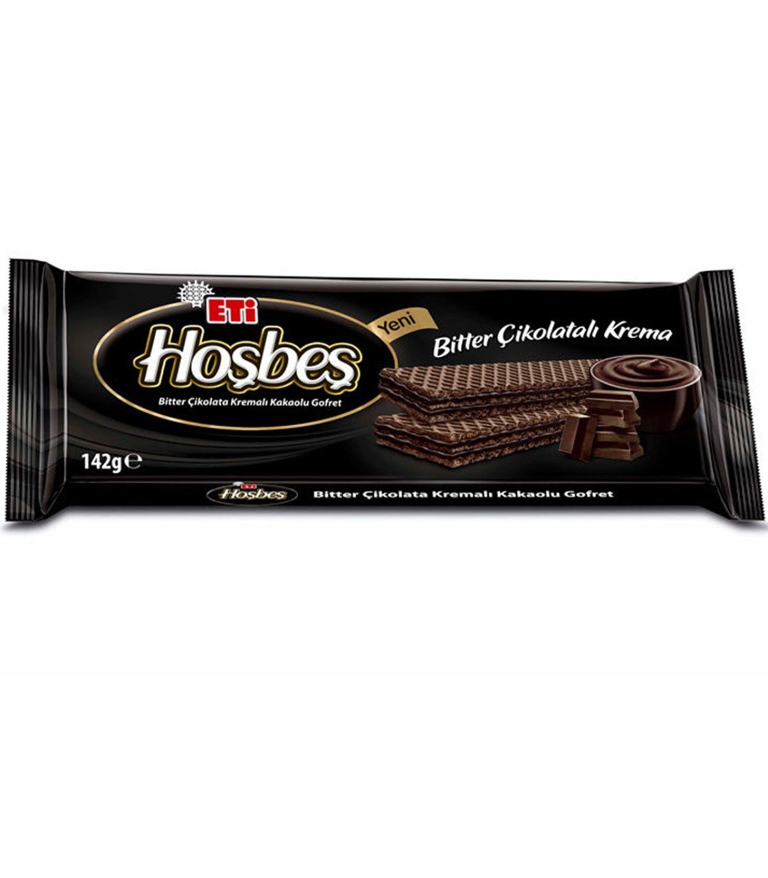 Eti Hoşbeş Bitter Çikolata Kremalı Kakaolu Gofret 120gr