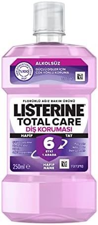 Listerine Ağız Çalkalama Suyu Total Care Diş Koruması Hafif Tat 250ml