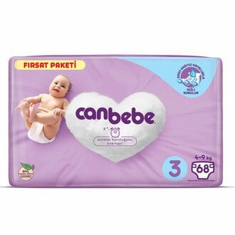 Canbebe Fırsat Paket 3 Beden 4-9kg