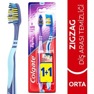 Colgate Zig Zag Diş Fırçası 1+1 Orta