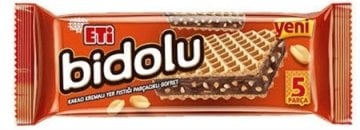 Eti Bidolu Kakao Kremalı Yer Fıstığı Parçacıklı Gofret 81gr