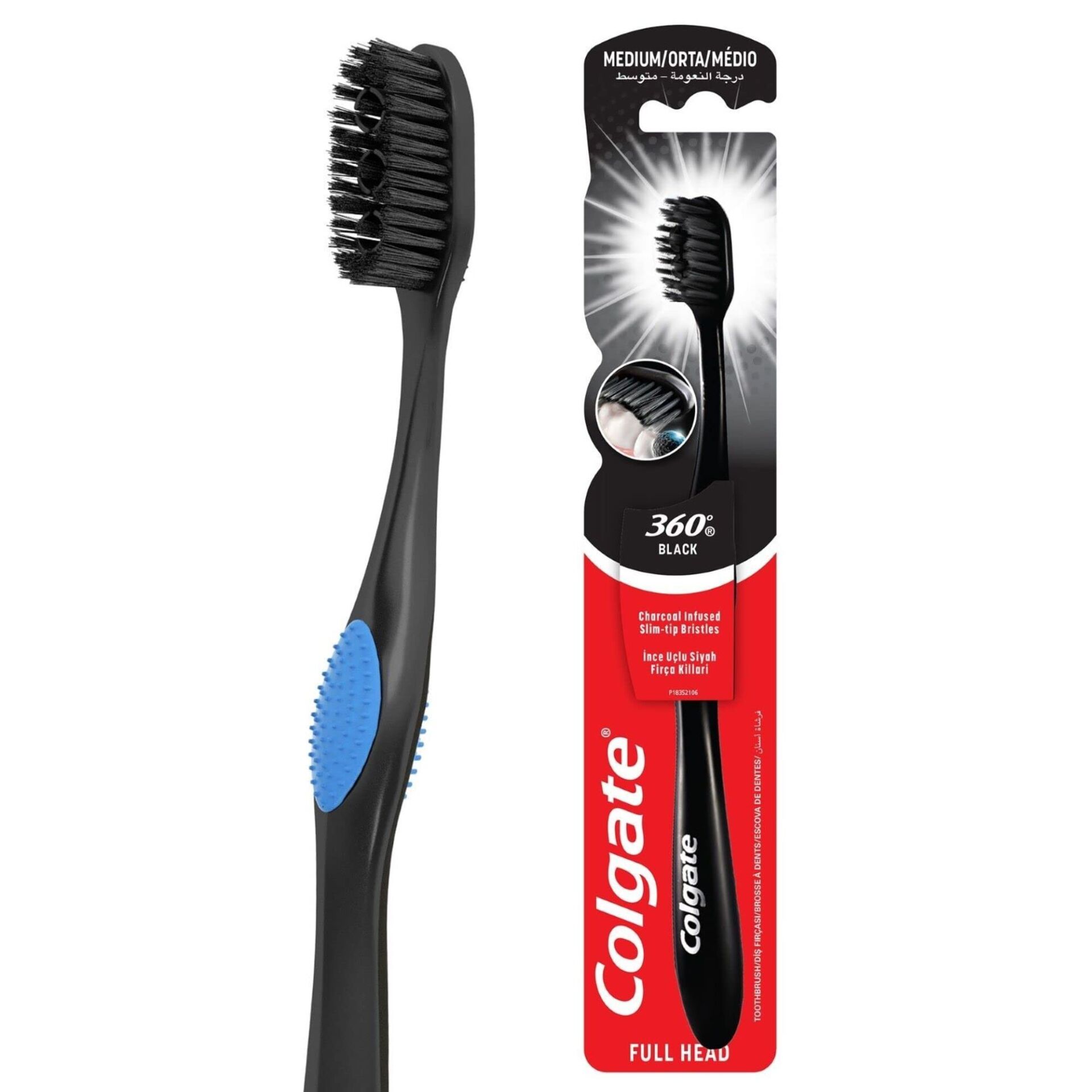 Colgate 360 Charcoal Diş Fırçası Orta