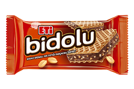 Eti Bidolu Kakao Kremalı Yer Fıstığı Parçacıklı Gofret 36gr