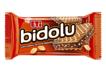Eti Bidolu Kakao Kremalı Yer Fıstığı Parçacıklı Gofret 36gr