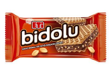 Eti Bidolu Kakao Kremalı Yer Fıstığı Parçacıklı Gofret 36gr