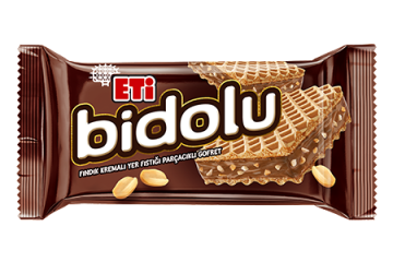 Eti Bidolu Fındık Kremalı Yer Fıstığı Parçacıklı Gofret 36gr