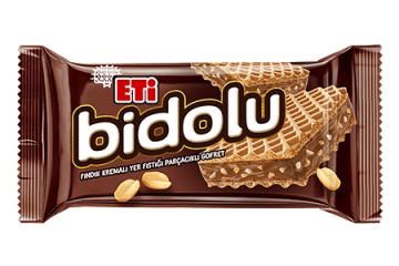 Eti Bidolu Fındık Kremalı Yer Fıstığı Parçacıklı Gofret 36gr
