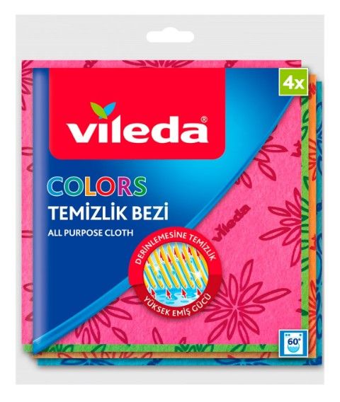 Vileda Çok Amaçlı Temizlik Bezi (COLORS)