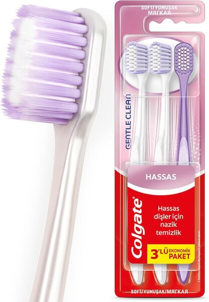 Colgate Gentle Clean Ekonomik Paket 3'lü Soft