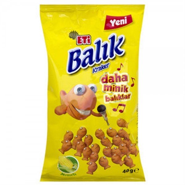 Eti Balık Kraker Daha Minik Balıklar 40gr