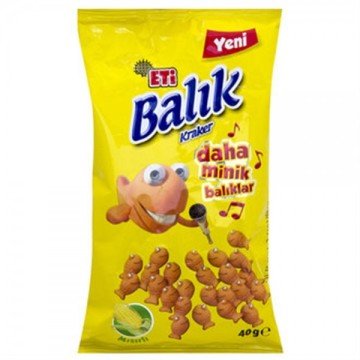 Eti Balık Kraker Daha Minik Balıklar 40gr